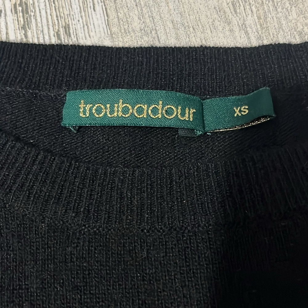 Troubadour floral Lambswool Blend Sweater Size XS - Picture 3 of 8
